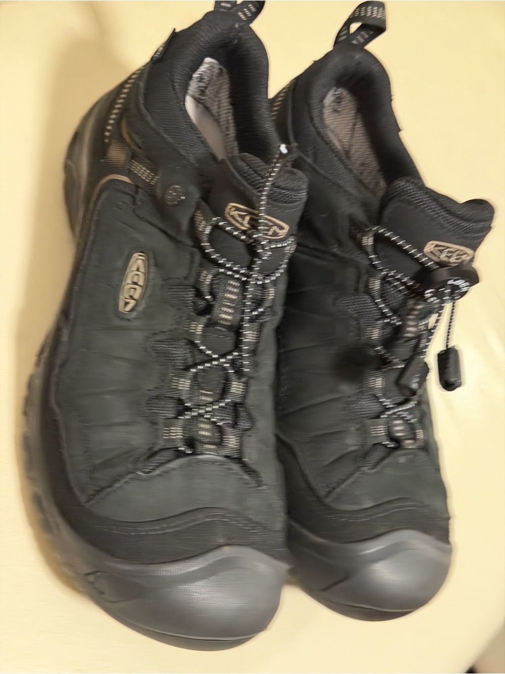 Keen Men’s Black Lace-Up Waterproof Boots